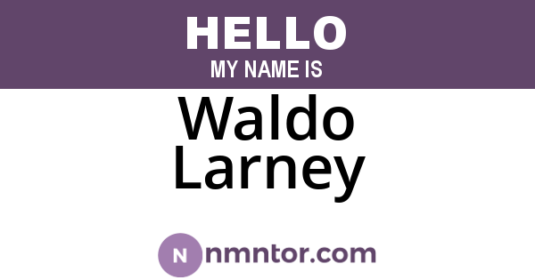 Waldo Larney