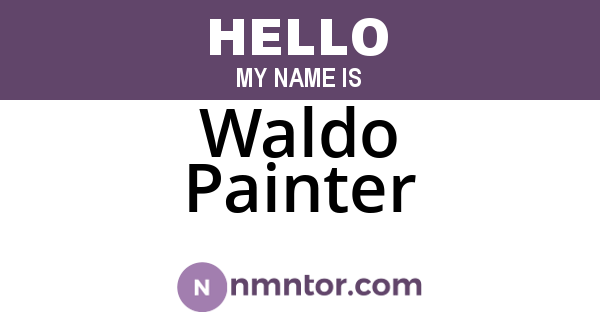 Waldo Painter
