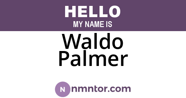 Waldo Palmer