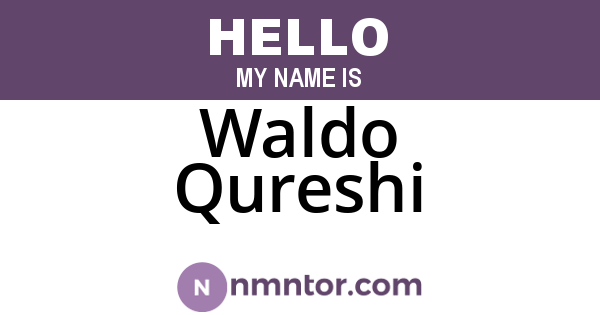 Waldo Qureshi