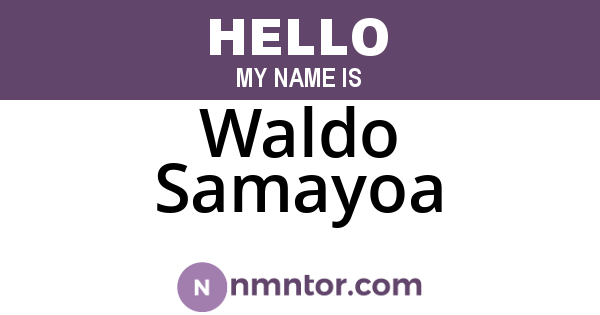 Waldo Samayoa