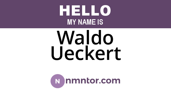 Waldo Ueckert