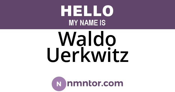 Waldo Uerkwitz