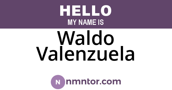 Waldo Valenzuela