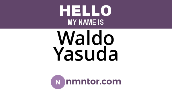 Waldo Yasuda
