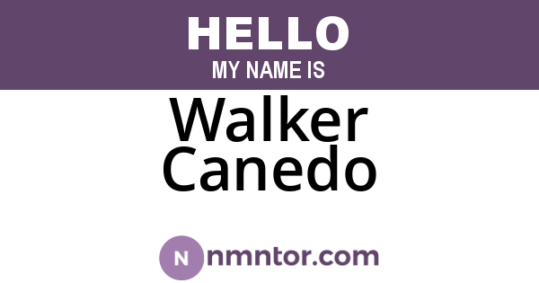 Walker Canedo