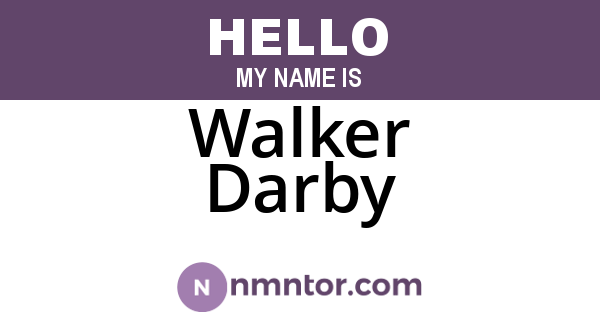 Walker Darby