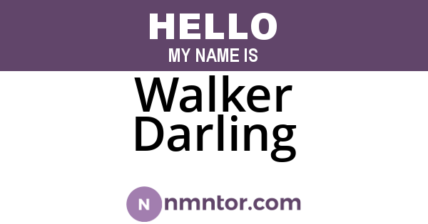 Walker Darling