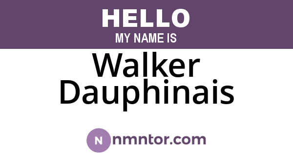 Walker Dauphinais