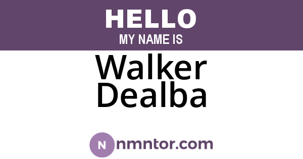Walker Dealba