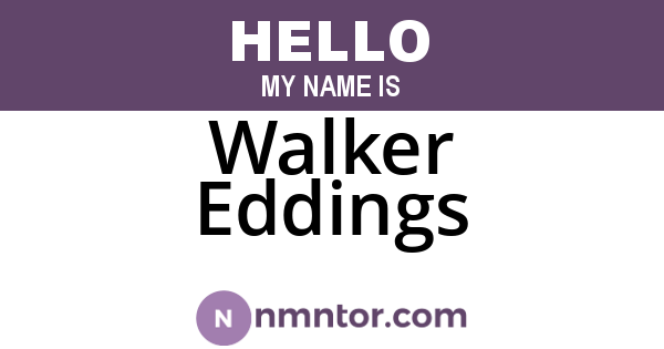 Walker Eddings