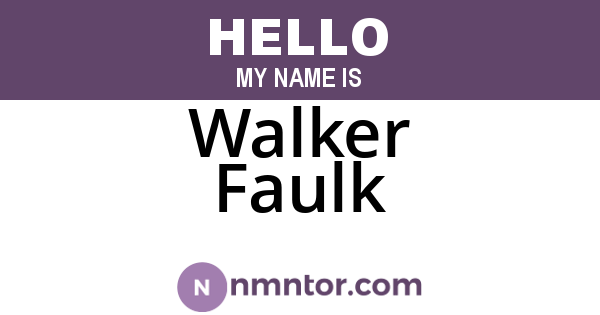 Walker Faulk