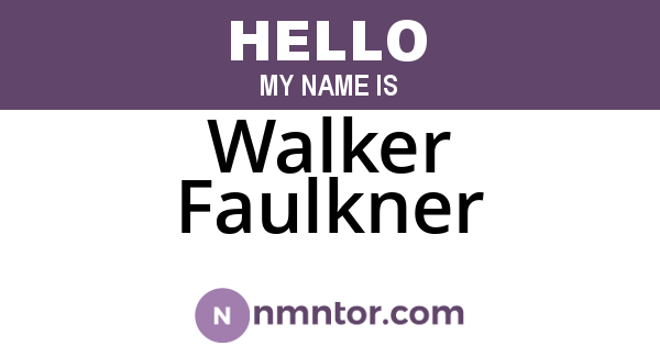 Walker Faulkner