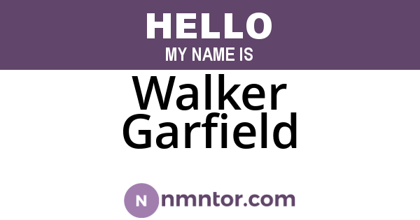 Walker Garfield