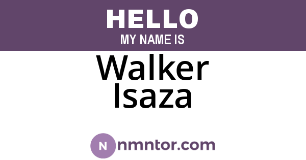 Walker Isaza