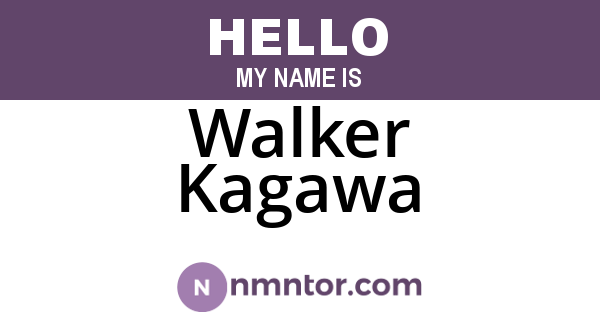 Walker Kagawa