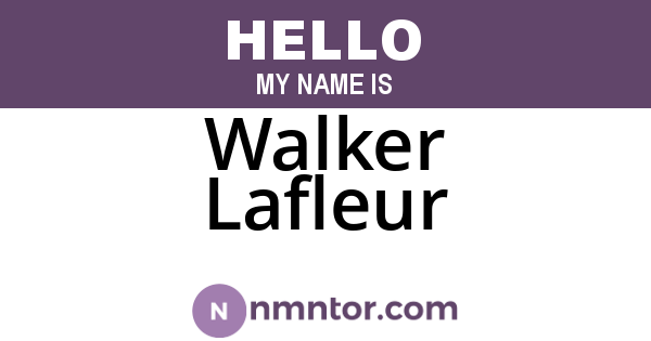 Walker Lafleur