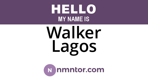 Walker Lagos