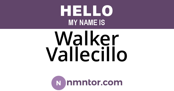 Walker Vallecillo