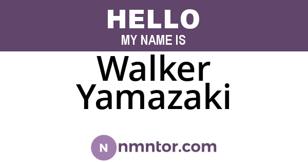 Walker Yamazaki