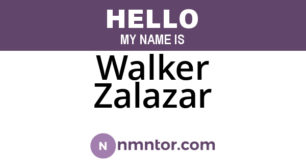 Walker Zalazar