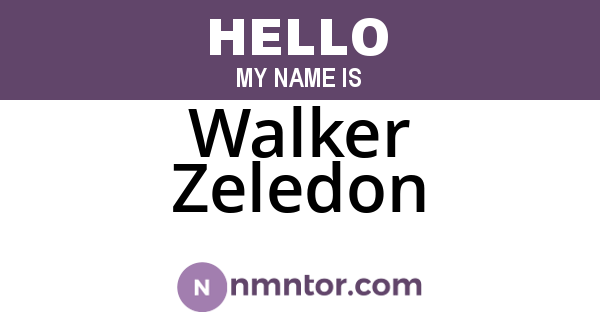 Walker Zeledon