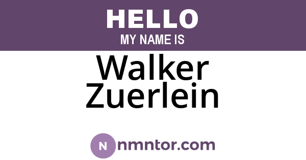Walker Zuerlein