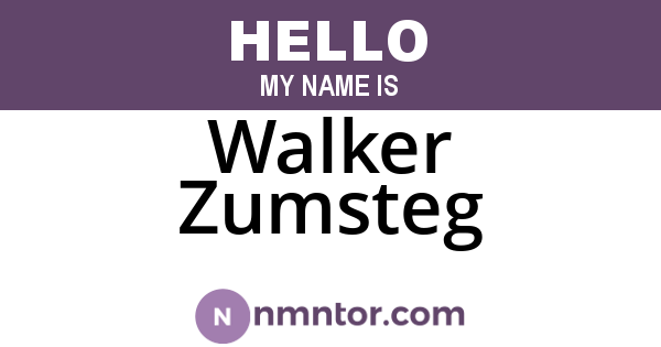 Walker Zumsteg