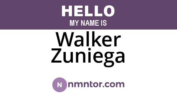 Walker Zuniega