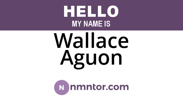 Wallace Aguon