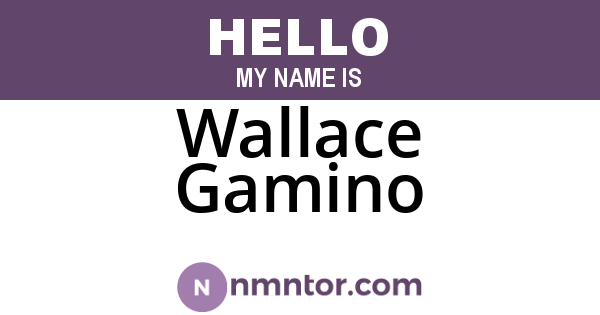 Wallace Gamino