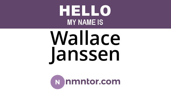 Wallace Janssen