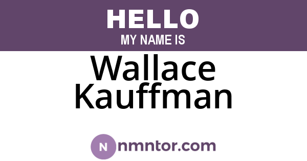 Wallace Kauffman