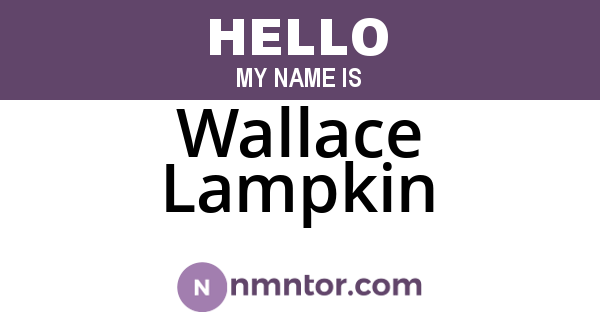 Wallace Lampkin