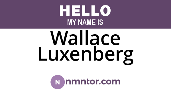 Wallace Luxenberg
