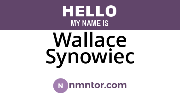 Wallace Synowiec