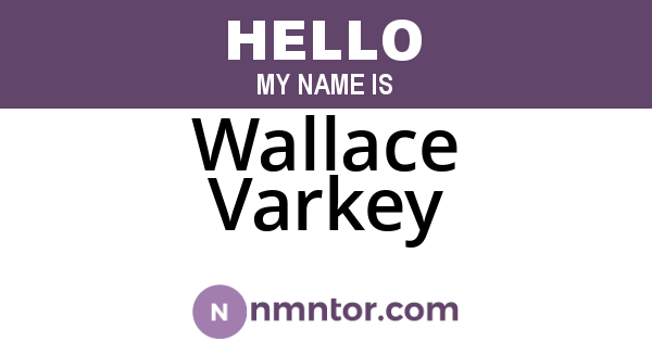 Wallace Varkey
