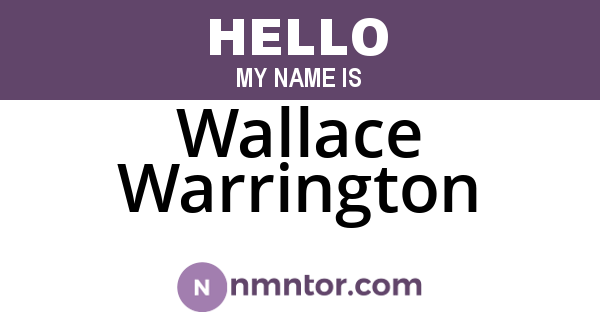 Wallace Warrington