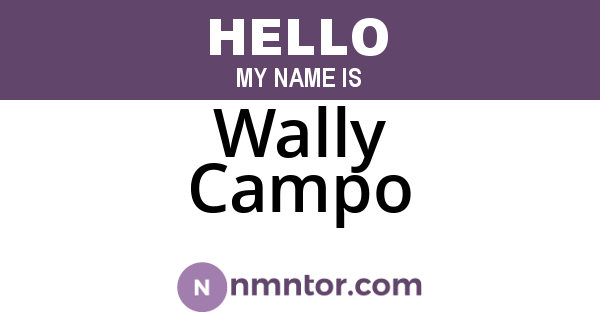 Wally Campo