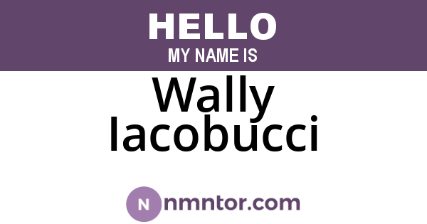 Wally Iacobucci