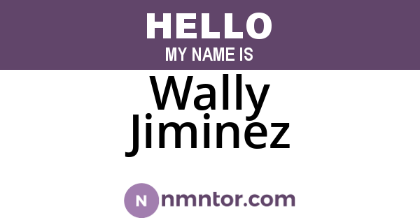 Wally Jiminez