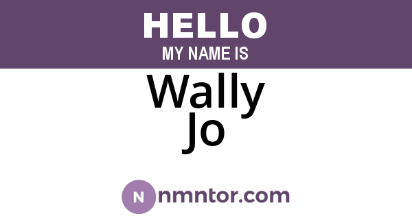 Wally Jo