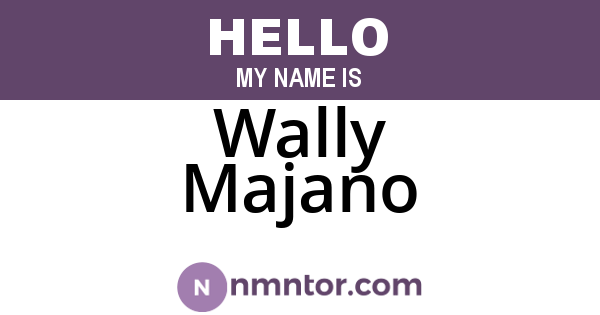Wally Majano