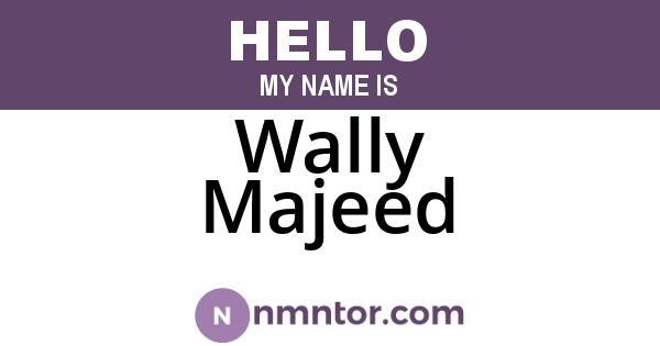Wally Majeed