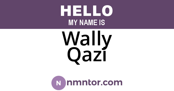 Wally Qazi