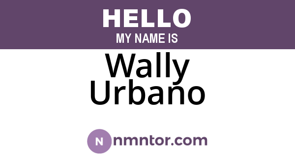Wally Urbano