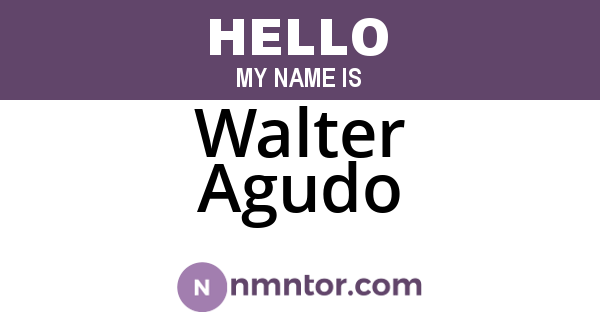 Walter Agudo