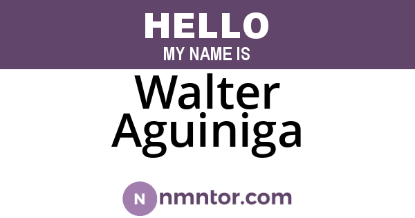 Walter Aguiniga