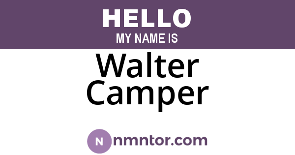 Walter Camper