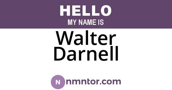 Walter Darnell